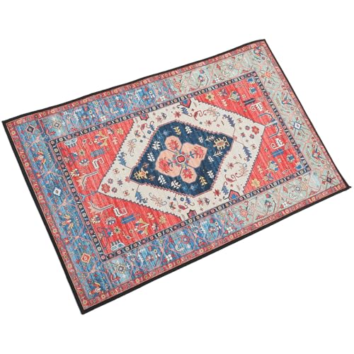BCOATH Alfombra Agradable y Cómoda Lavable de Poliéster Bohemia 50x80 Cm Estilo Boho para Dormitorio y Hotel para del Hogar