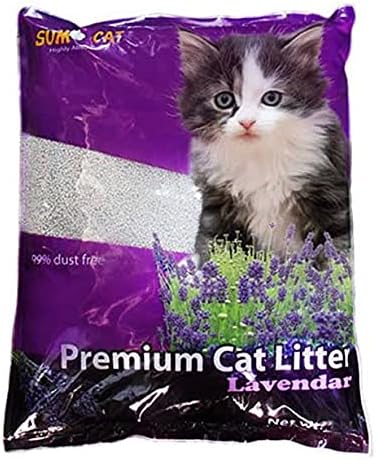 LOVELY PETS KINGDOM โ YOUR PET OUR PASSIONSumo Brand: Premium Clumping Fruit Flavoured Fragrance Cat Litter (for Multiple Cats), (5Lร2)-10L (Lavendar)