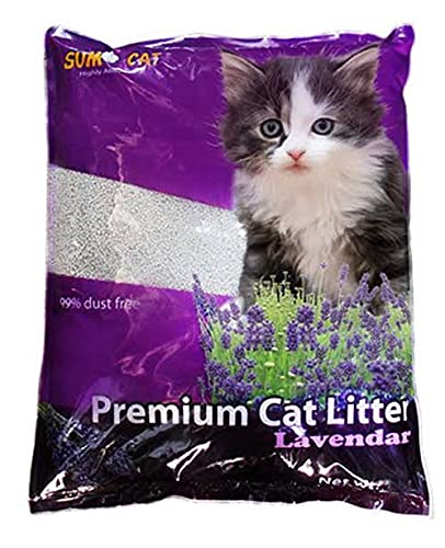 LOVELY PETS KINGDOM – YOUR PET OUR PASSIONSumo Brand: Premium Clumping Fruit Flavoured Fragrance Cat Litter (for Multiple Cats), (5L×2)-10L (Lavendar)