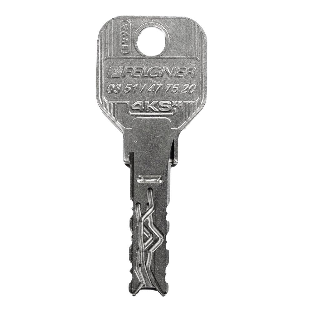 EVVA 4KS Knaufzylinder 31/31K | Hochsicherheits-Zylinder Schließzylinder mit Bohrschutz Ziehschutz Picking-Schutz | Patentschutz | 5 Schlüssel und Sicherungskarte (K=Knauf/Innenseite) | Nickel matt