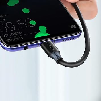 UGREEN 2.0 A USB-A & USB-C, Şarj ve Data Kablosu, 25 Santimetre, Siyah, 60114