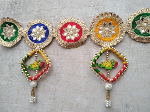 Image of Nutts Heavy gota Patti bandhanwar for Home Decor (BDHW-13)