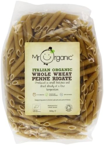 Mr Organic - Whole Wheat Fusilli 500g - Pasta Made in Italy from Organic Durum Whole Wheat - Bronze Extruded for Texture - Vegan & Non-GMO
