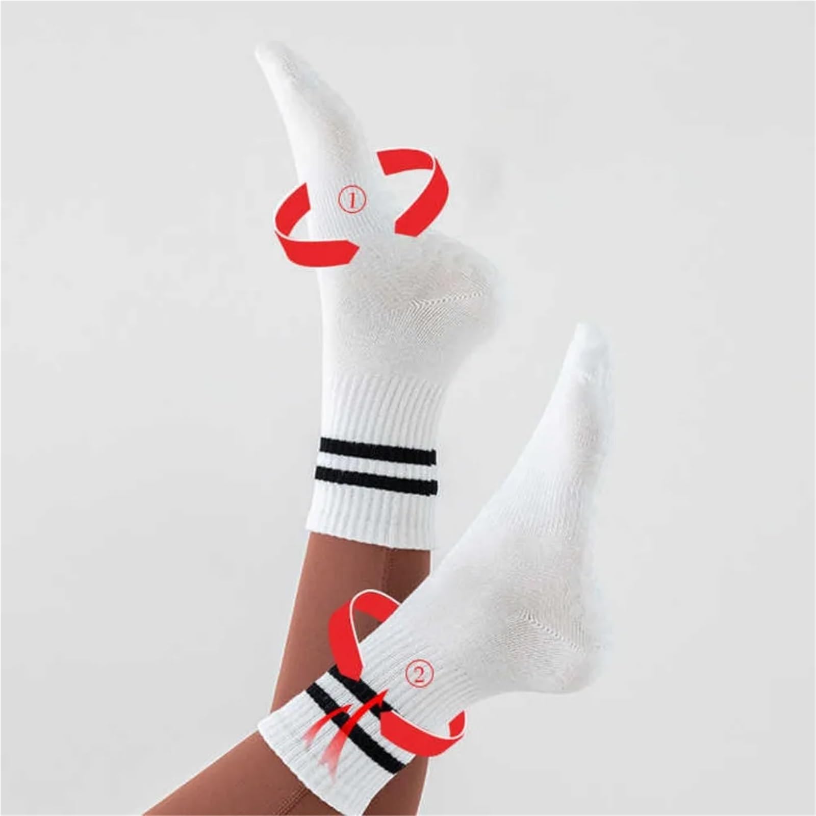 Stopper-Socken, Pilates-, Barre-, Yoga Socks for Women Cotton Multicolor Multiple Pairs