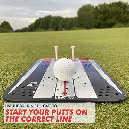 Eyeline Golf Groove Putting Mirror -Training Aid Align Eyes, Body, Putter Face. Indoor/Outdoor. 8 Putting Drills - Alignment Starting Line Impact Stroke Path Head Motion. Seen On Pga Tour. Made In Usa #TOP1