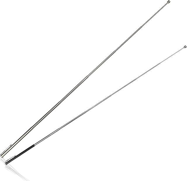 Hocadrv Baven 2 pieces telescopic magnetic pick-up tool, stainless steel, strong magnetic rod gripper for keys, pens, coins, screws, metal parts, pulling force 600 g, up to 64 cm long handheld tool