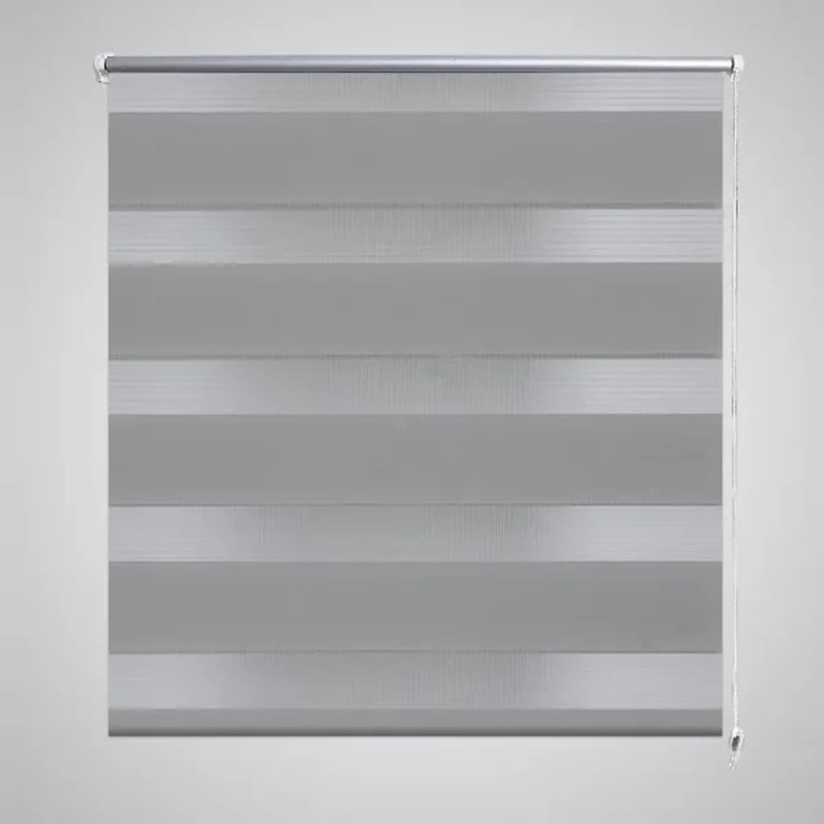 Zebra roleta 90 x 150 cm, szara, roleta zaciemniająca, zasłona dekoracyjna, do użytku wewnątrz i na zewnątrz