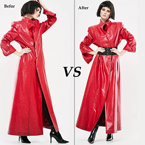 3 Packs Snap-Button Corset Belt Wide Elastic Belts For Dress Waistband, Stretchy Corset Elastic Belt For Daily Dress Coat Collocation #TOP3