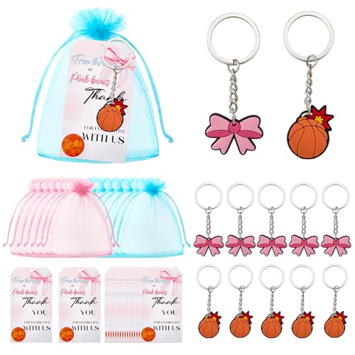 Sac à friandises rose avec carte de remerciement lot de 20 pièces