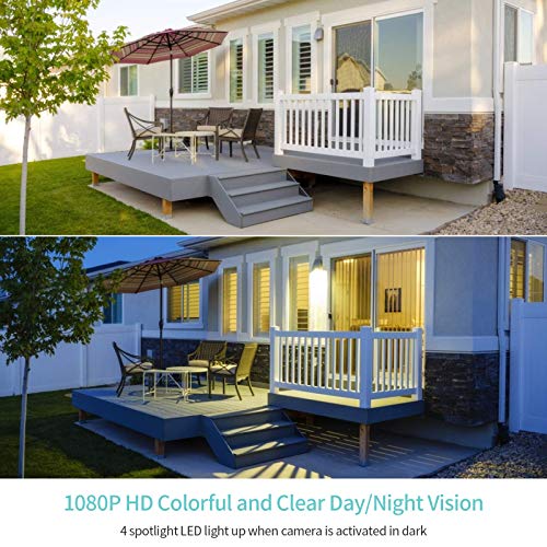 Wireless Outdoor 4G Lte Cellular Security Camera Solar Powered, 1080P Spotlight Color Night Vision, Motion Detection, Two-Way Audio, Cloud And Local Storage #TOP3