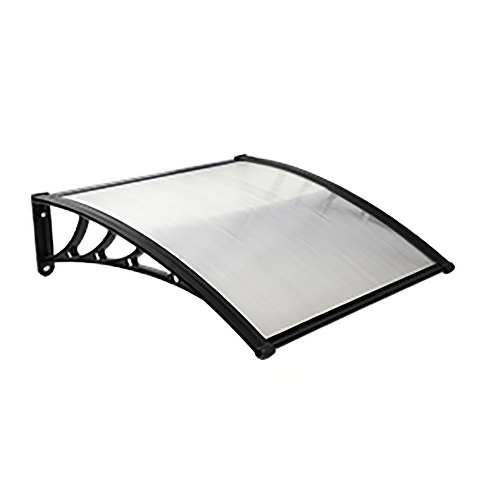 QYMYOZ Outdoor Air Conditioner Cover, Heat Pump Canopy for Patio, Sunshade Awning for Entrance & Condenser, Clear Sheet, 60x120cm/24x47in - Weatherproof Protection