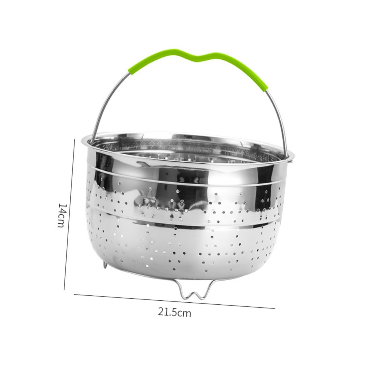 Cesta de Vapor de Acero Inoxidable Asa para Cocinar Verduras