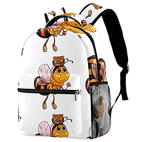 Sac à dos voyage abeille grand confort équipé d'un porte-bouteille latéral