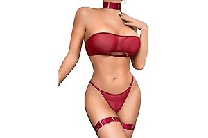 Mesmerizing Cocolicious: Sheer Mesh Lingerie Set