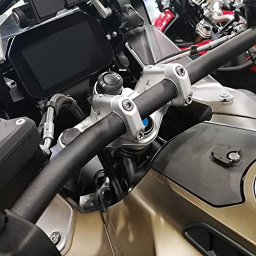 Riser Manubrio da 32mm, per Gs Accessori, Riser per Gs 1250, Riser per 1250, Bulle per R1250gs, Rehausse Guidon per R 1200 Gs, Rehausse Guidon Moto per 1250, Alza per Gs, Gs 12