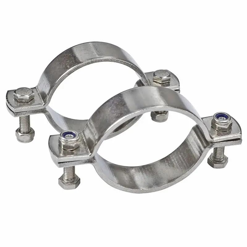 Staffa for morsetto for tubi in acciaio inossidabile 304 2 pezzi Gancio ad anello diviso 25-133 mm(70-76mm)