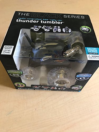 Black Series Thunder Tumbler Remote Radio Control Rally 360 Spinning Car