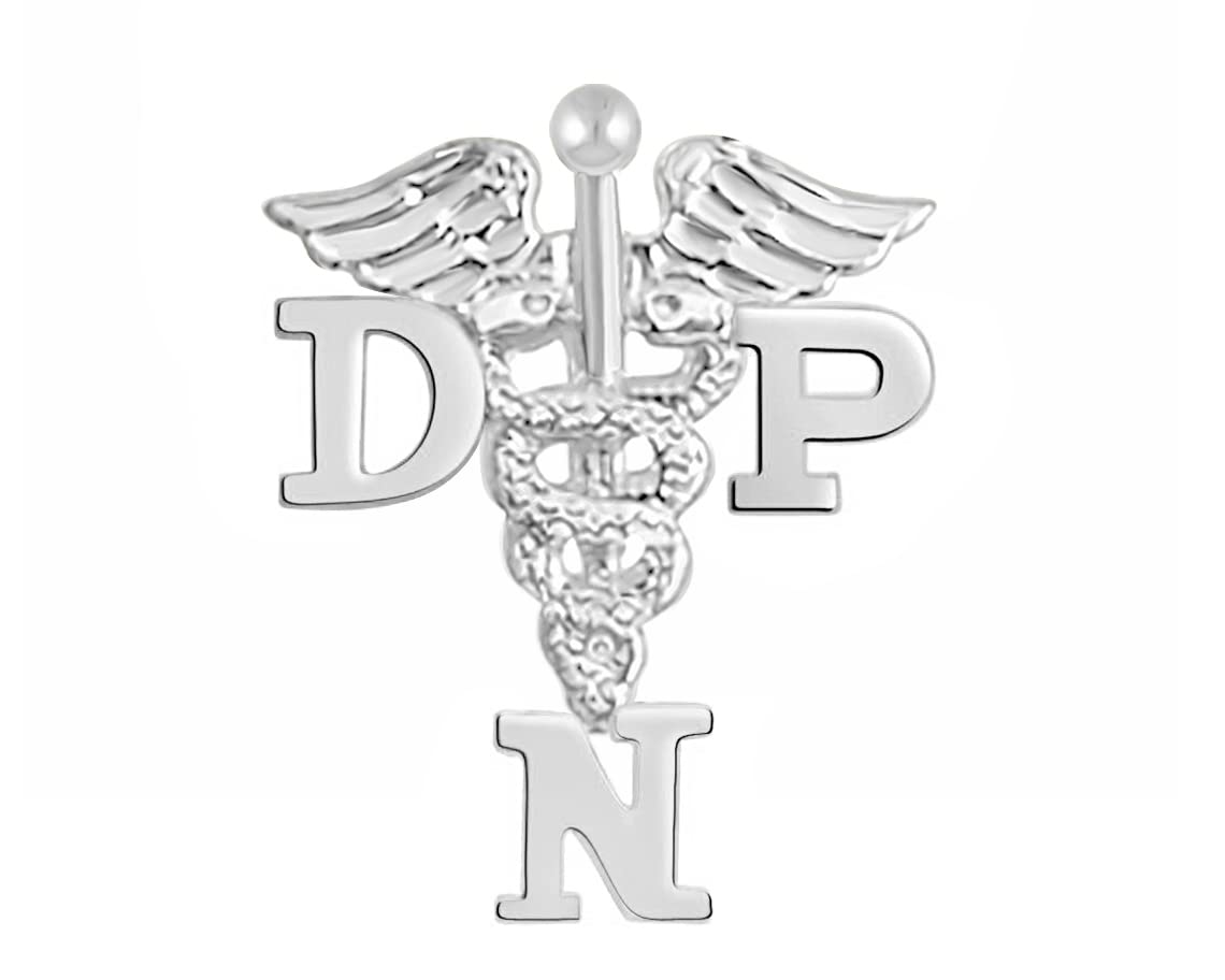 NursingPin - Doctor of Nursing Practice DNP Graduation Nursing Pin in Silver
