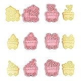 Ensemble D'emporte pièces De Noël, 6 Formes D'emporte pièces De Vacances   Sapin De Noël, Bonhomme De Neige, Bonhomme En Pain D'épice, Flocon De Neige, Renne, Cadeau De Noël Dans Un Chariot De Vente