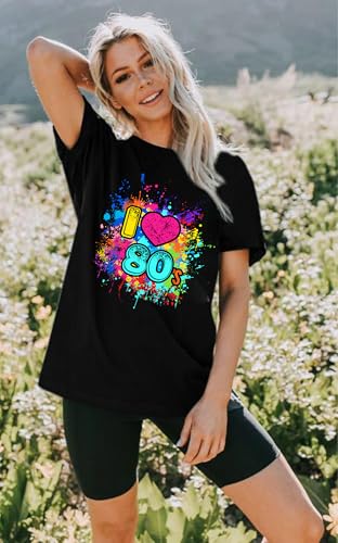 80s Shirts for Women Vintage 90s Outfits I Love The 80's T-Shirt Birthday 80s Outfit Hip Hop Party Tee 1980s Themed Gift - Image 4