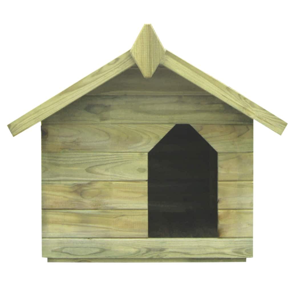 Festnight Cuccia per Cane da Esterno con Tetto Apribile Cuccia Casetta per Animali in Legno di Pino impregnato 74 x 78,5 x 61,5 cm Canile Villa per Cani
