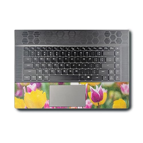 Image of MightySkins Glossy Glitter Skin Compatible With Alienware X16 R1 (2023) Full Wrap Kit - Field Of Tulips | Protective Durable High-Gloss Glitter Finish | Easy To Apply & Change Styles | Made in the USA