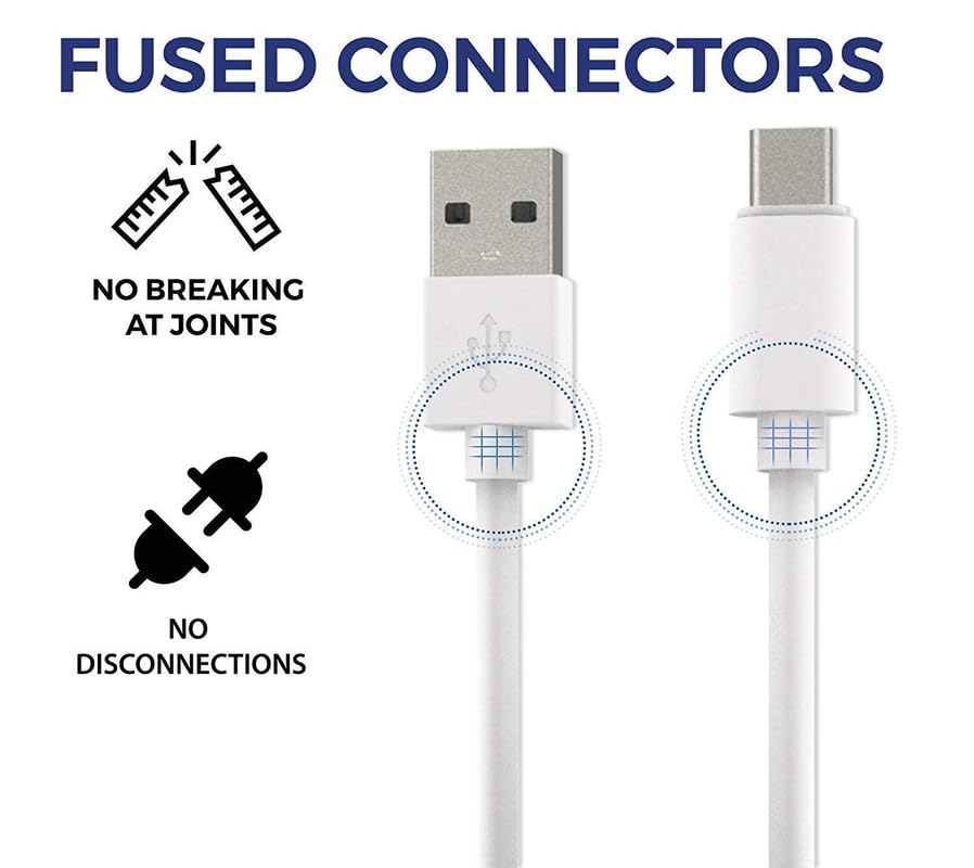 Image of Samsung 25W Type C charging Cable Compatible with Samsung Galaxy S23 /S22 /S21A15 /M15 / /M34 /A34 /F34 /A14 /M14 /F14 /F54 /A54 /A13 5G /A33 5G /A73 5G /M51 /M42 /F23 /M53 /M52 5G /M33 / USB-C To Type-C (B9-WH)