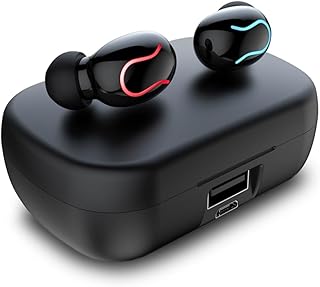 CAXUSD Fones De Ouvido Estéreo 1 Par De Fones De Ouvido Estéreo Fones De Ouvido Pretos Display Digital Fone De Ouvido Fone De Ouvido Estéreo LED Preto Fones De Ouvido