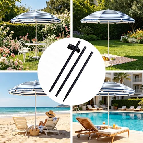 Soporte portátil para sombrilla ideal para camping y pesca 5