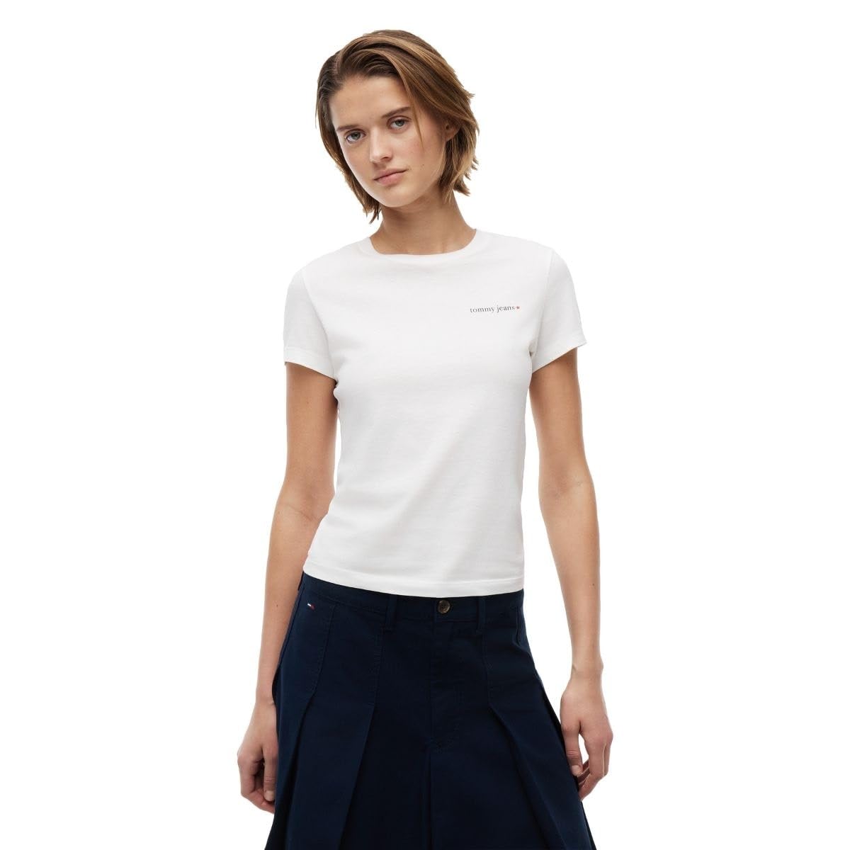 TJW SLIM ESS LOGO 1 SS TEE EXT Gömlek Kadın