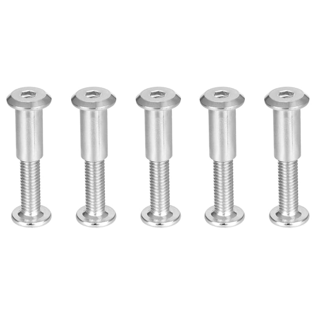 TA-VIGOR 5 Sets Furniture Connecting Screws Bolts, M6 x 20mm Binding Screws Posts Belt Buckle Binding Bolts