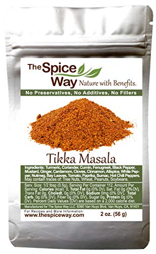 The Spice Way Tikka Masala - An Indian Seasoning Mix for Meat. 20 premium ingredients including turmeric, coriander, cumin, fenugreek, galangal and more.(Goda Masala/Gram Masala/Graham) - 2 oz