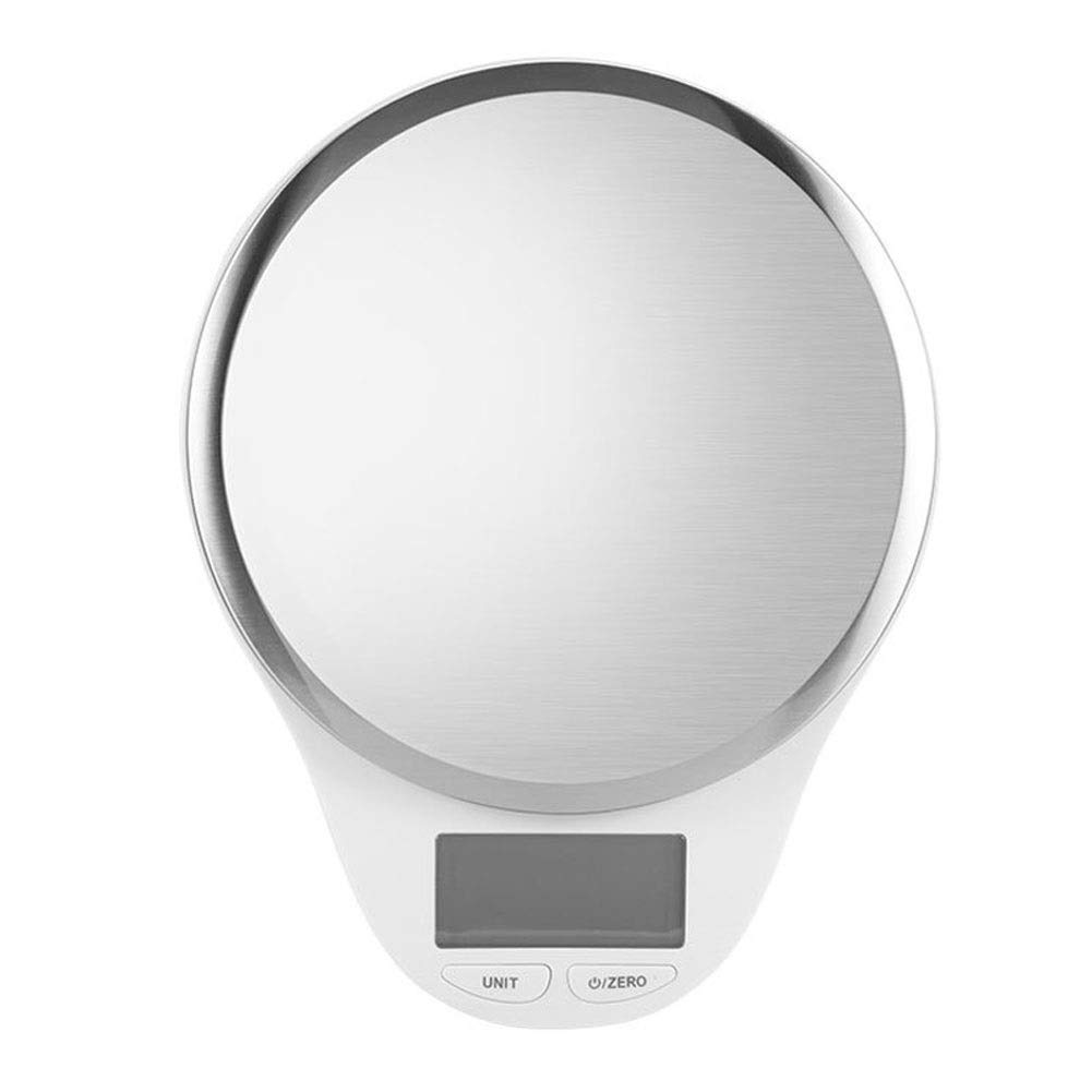 Báscula de Cocina Digital Báscula de precisión for Hornear en el hogar Báscula electrónica Comercial Pesaje de Alimentos con características de Cero y Tara y retroiluminación LED