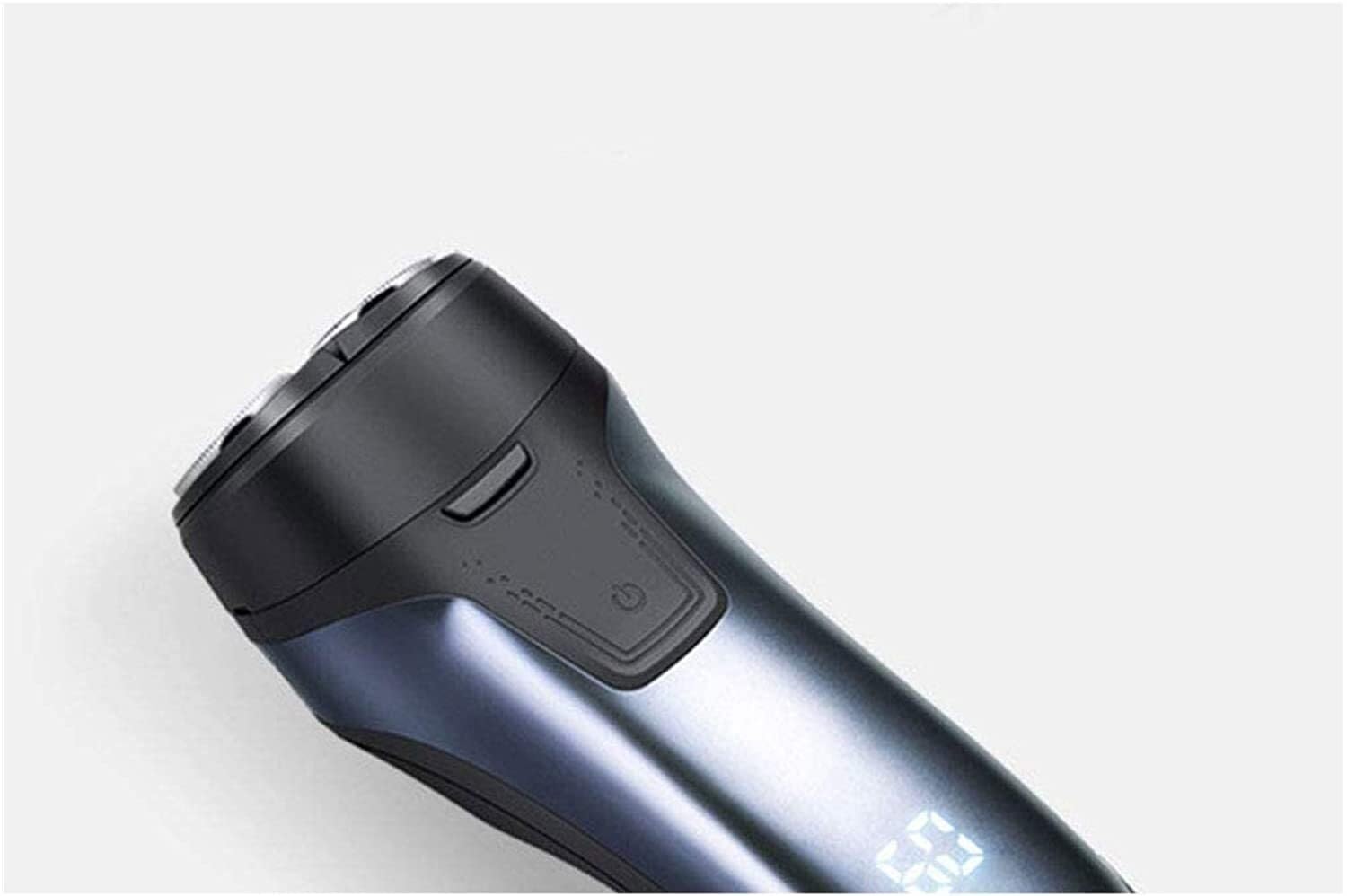 GeRRiT Rasoio Elettrico, Rasoio Elettrico Ricaricabile Rasoi Rotanti Wet & Dry Impermeabili al 100% for Uomo Rasoi da Barba Elettrici con Rifinitore Pop-up, Display LED