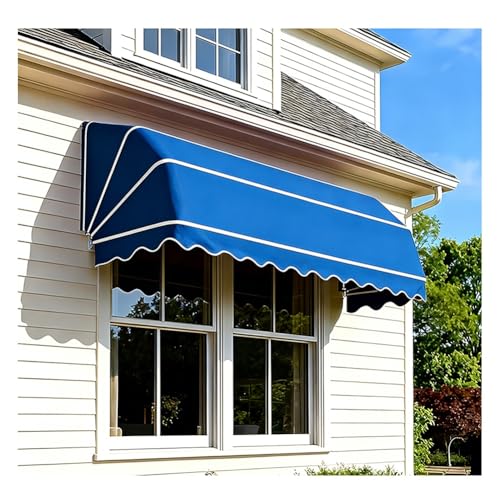 Toldo retráctil, plegable de aluminio galvanizado para puerta, ventana, impermeable, resistente al viento, para jardín, balcón, patio, entrada