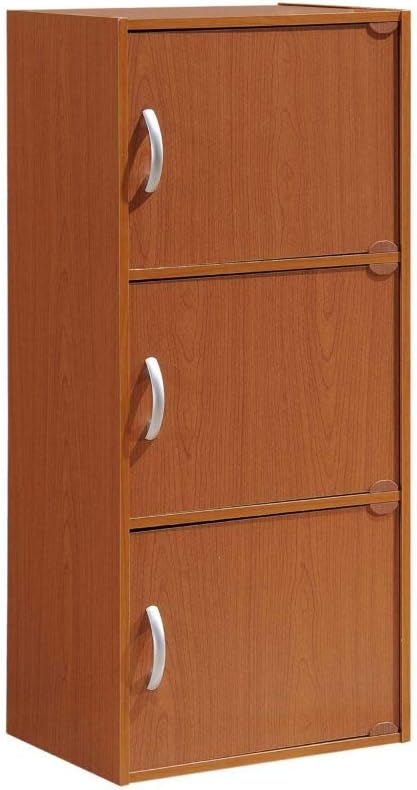 Versatile Kids' Black Storage Cabinet with Cubes and Doors