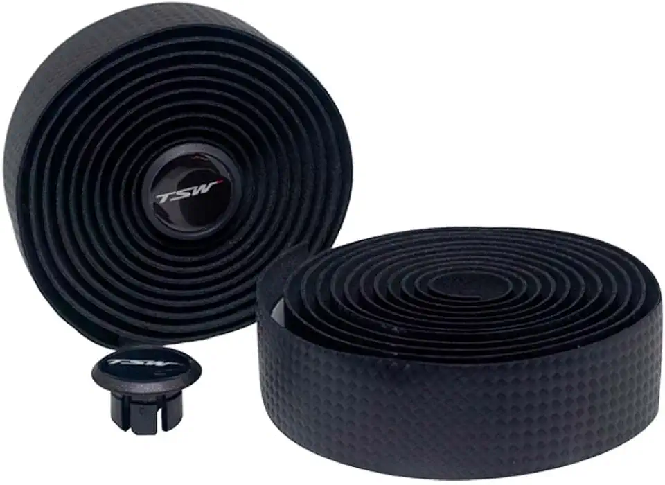 Fitas de Guidão Slim Eva Macia Ciclismo Road Bike Speed Estrada Tsw (Preta)