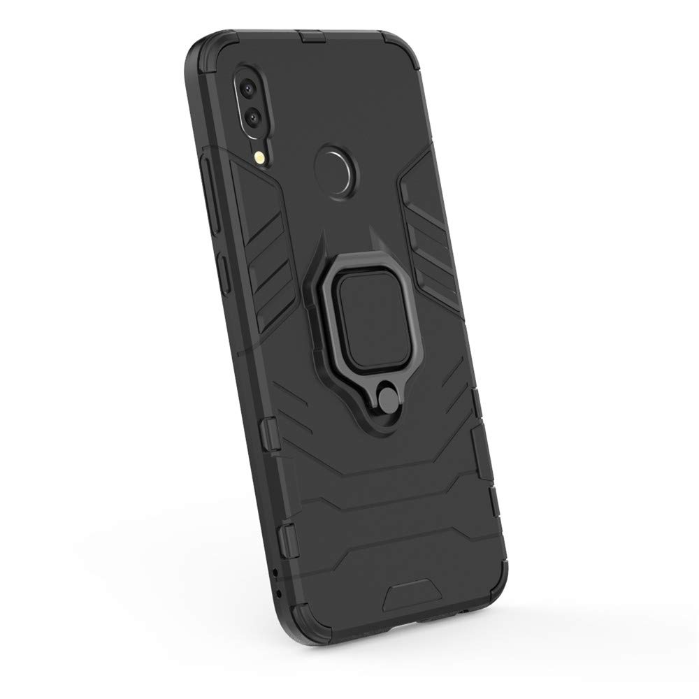 CHcase Huawei P Smart 2019 Funda, 2in1 Armadura Combinación A Prueba de Choques Escudo Cáscara Dura PC + TPU con Soporte Magnetic Car Mount Case Cover para Huawei P Smart 2019 -Red — view 4