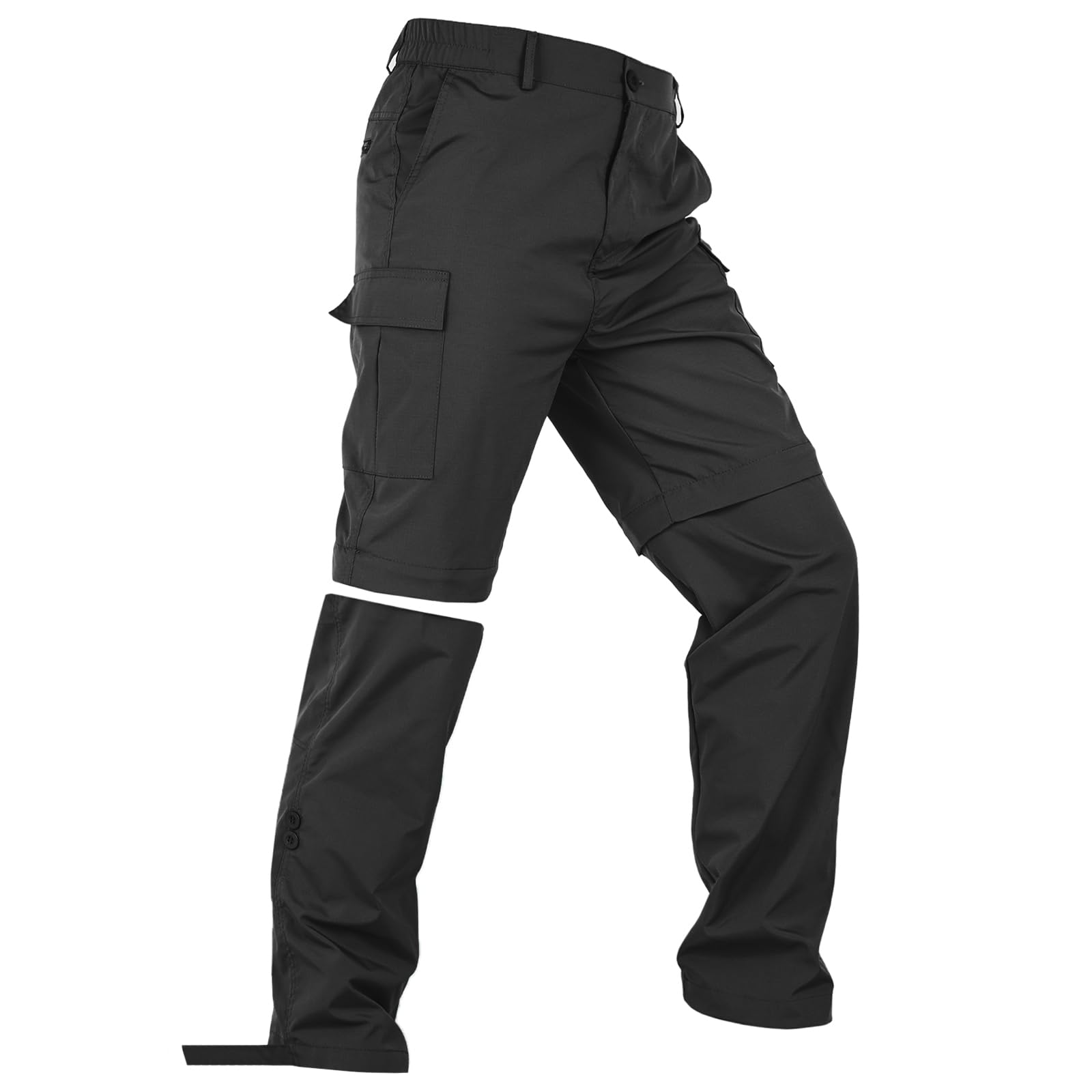 Pantalones de Caminata Secos rápidos para Hombres Convertibles en Pantalones Cortos Pantalones de Carga Ligeros