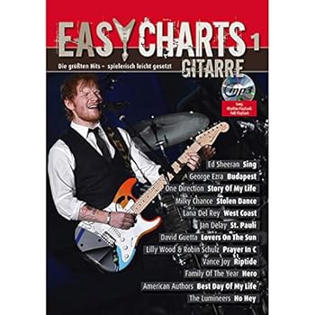 Sheet music EASY CHARTS GITARRE BAND 1 +CD Book