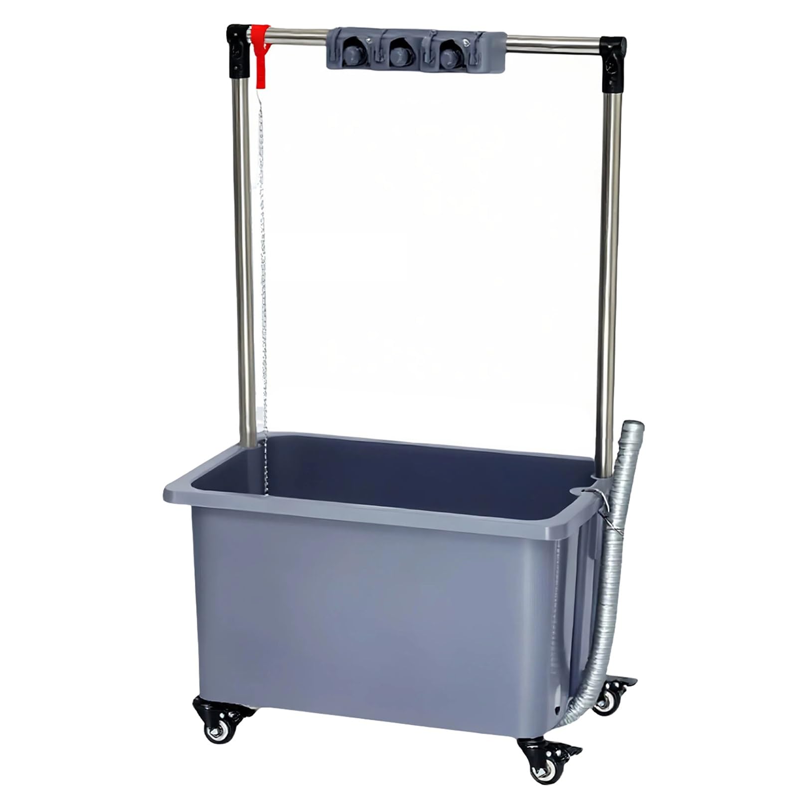 Carrito de lavandería resistente con fregadero de pie para baño y galería