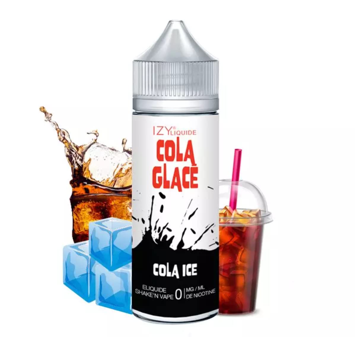 E-LIQUIDE 50ML SAVEUR COLA GLAC - IZY LIQUIDE - E-CIGARETTE - SANS TABAC -  SANS NICOTINE : Amazon.fr: High-Tech