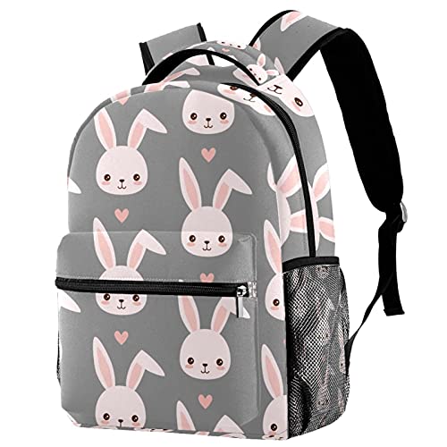 Mochila para portátil para hombres y mujeres bolsa de viaje de conejos