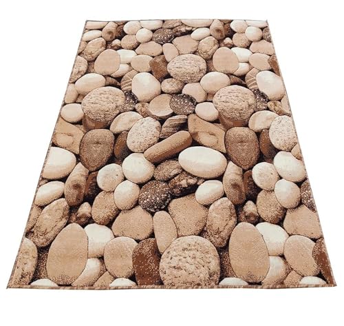 Image of Soft Premium Gold Carpet 5x7 ft Rectangular Washable, Anti-Skid, Fade-Resistant Acrylic Rug for Living Room, Hall, Bedroom, Modern Decor
