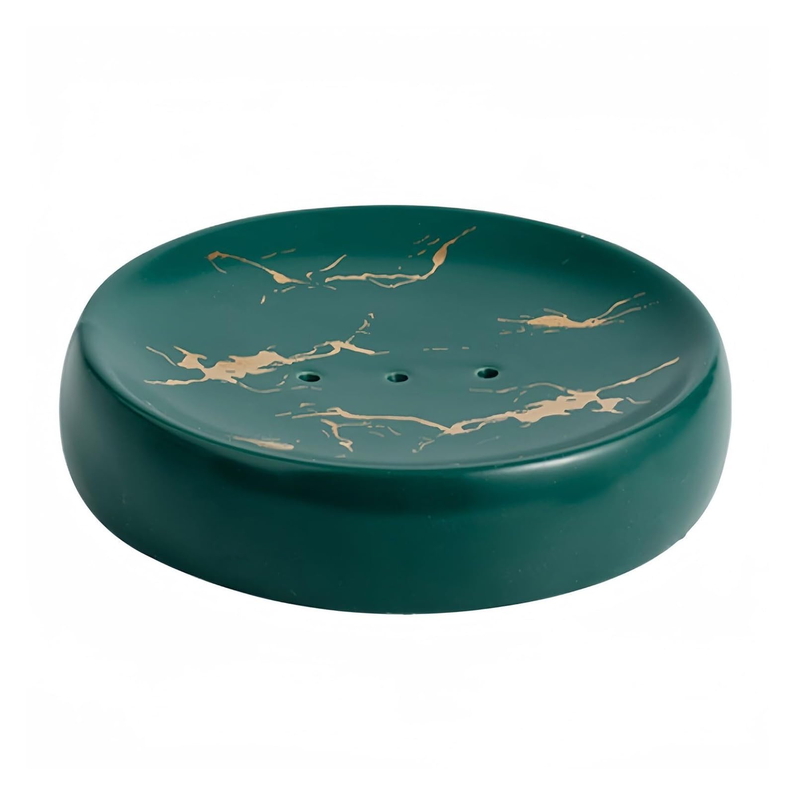 Qyleee Green Holder For Shower Soap Holder Ceramics Oval Dishes Porcelain Saver Stand For Kitchen(,Marbling)