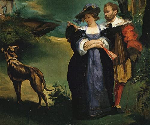 Peinture murale de qualité musée art abstrait Edouard Manet La pêche