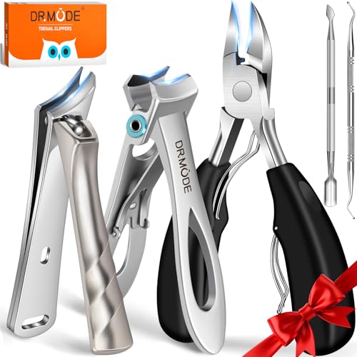 DRMODE Toenail Clippers for Seniors Thick Toenails,...