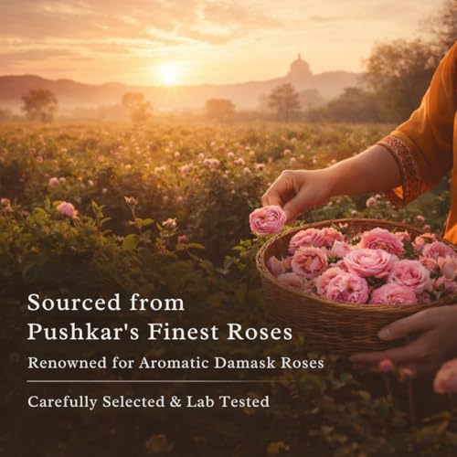 Image of Earthen Story Food Grade Organic Rose Water 200ml | Lab Tested for 180 Pesticides | Pure & Natural Steam Distilled Face Toner Mist | No Chemicals and Preservatives