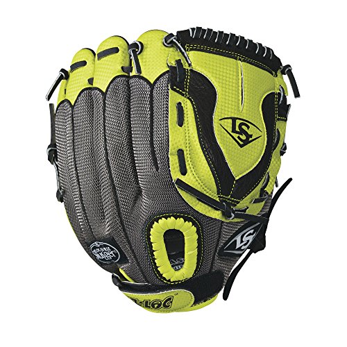 Louisville Slugger Diva Softball Gloves, Left Hand, 11.5", Silver/Hyper