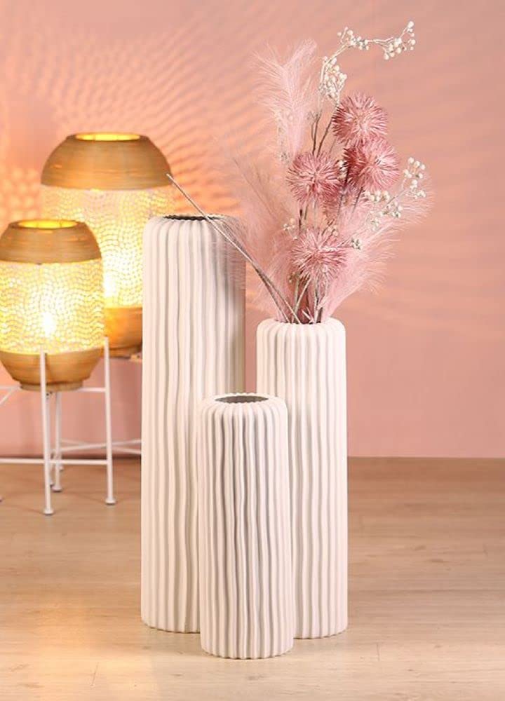 Casablanca Vase - Fjord - Kera.weiß matt